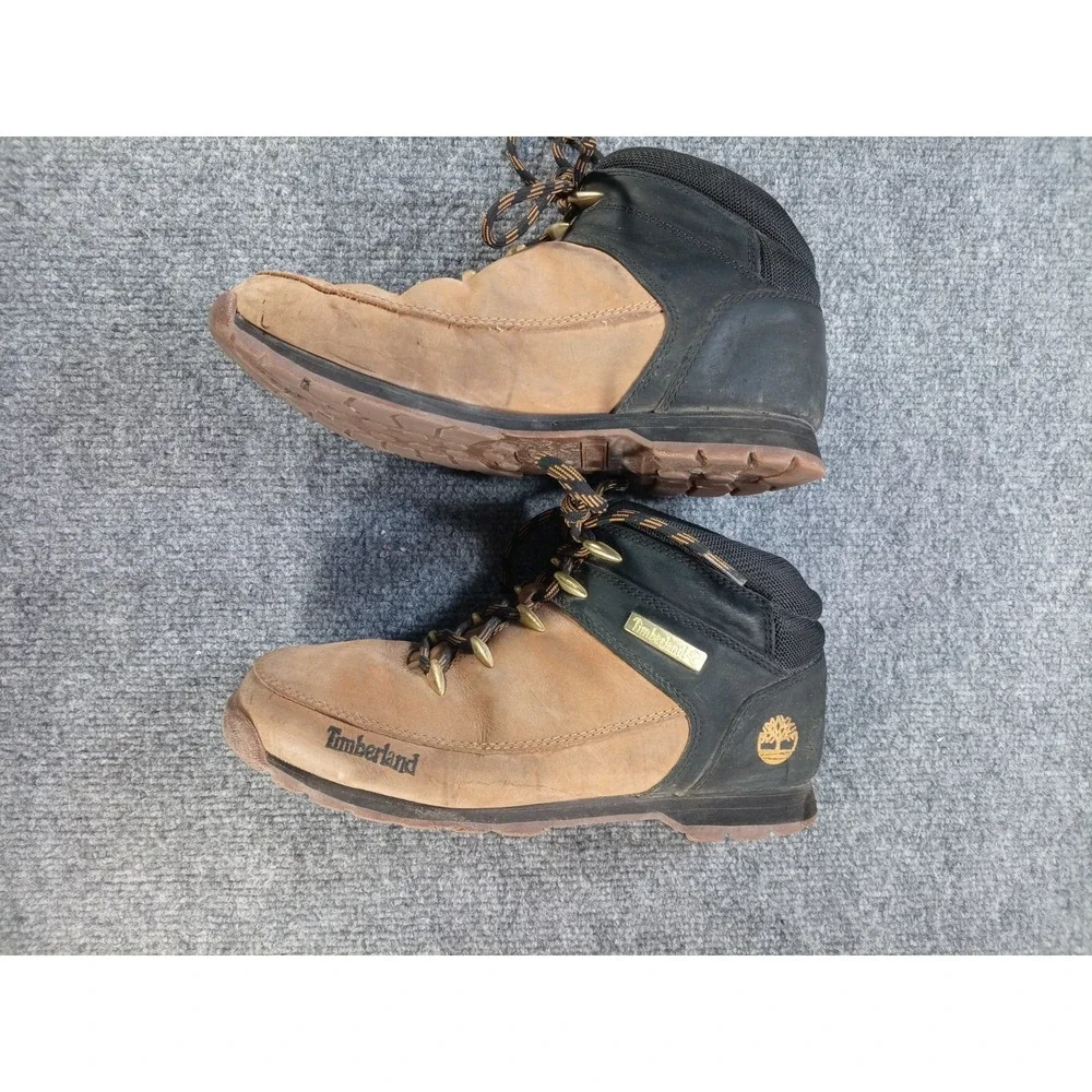 Timberland Mens Euro Sprint Mens 8.5 Wheat Black Hiking Outdoor